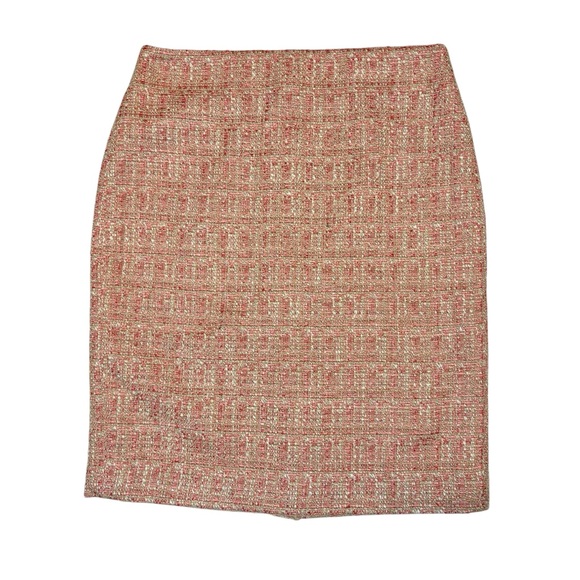 Talbots Pink Tweed Pencil Skirt - Picture 1 of 4